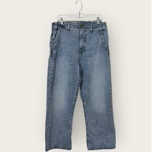 Pilcro Blue Wide Leg Jeans